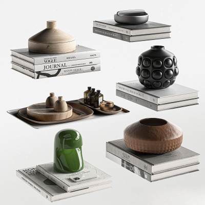 现代书籍摆件 餐具 摆件 陈设品 装饰品